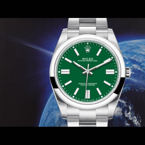 41mm ref. 124300 Green Dial New