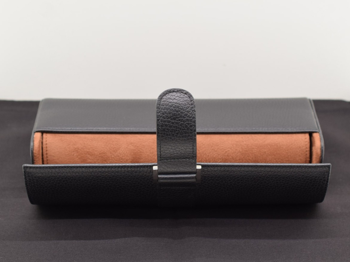 Porta Orologi in pelle interno in alcantara  made in Italy