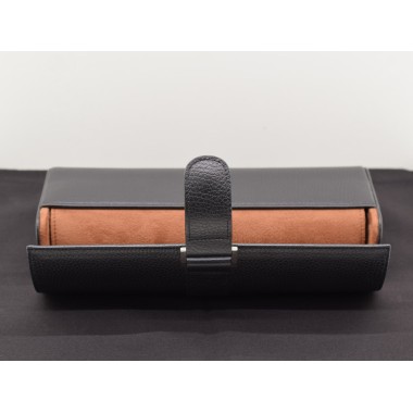 Porta Orologi in pelle interno in alcantara  made in Italy