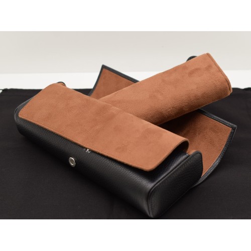 Porta Orologi in pelle interno in alcantara  made in Italy
