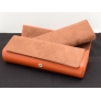 Leather Watch Box made in Italy orange