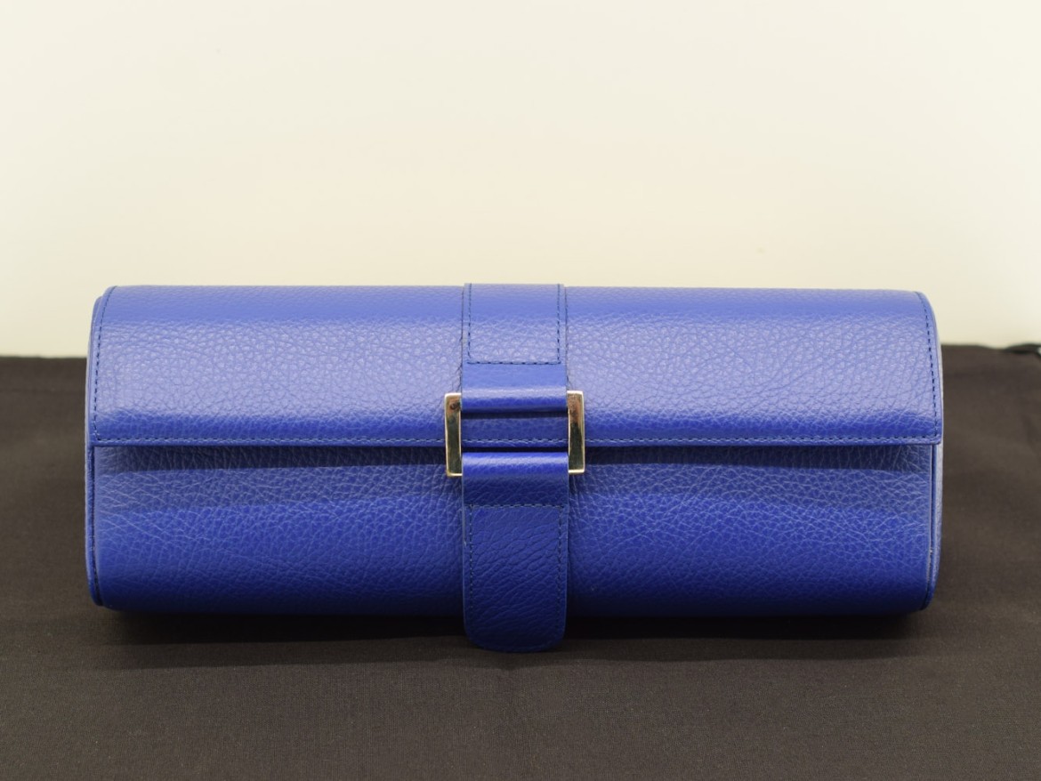 Porta Orologi in pelle interno in alcantara  made in Italy