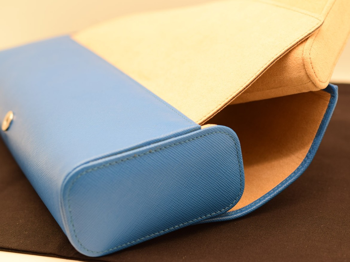 Porta Orologi in pelle interno in alcantara  made in Italy