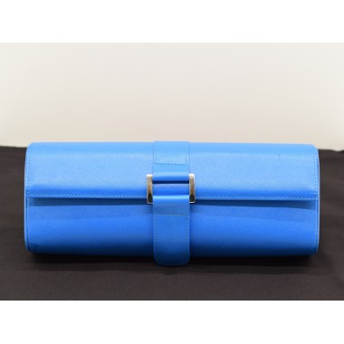 Porta Orologi in pelle interno in alcantara  made in Italy