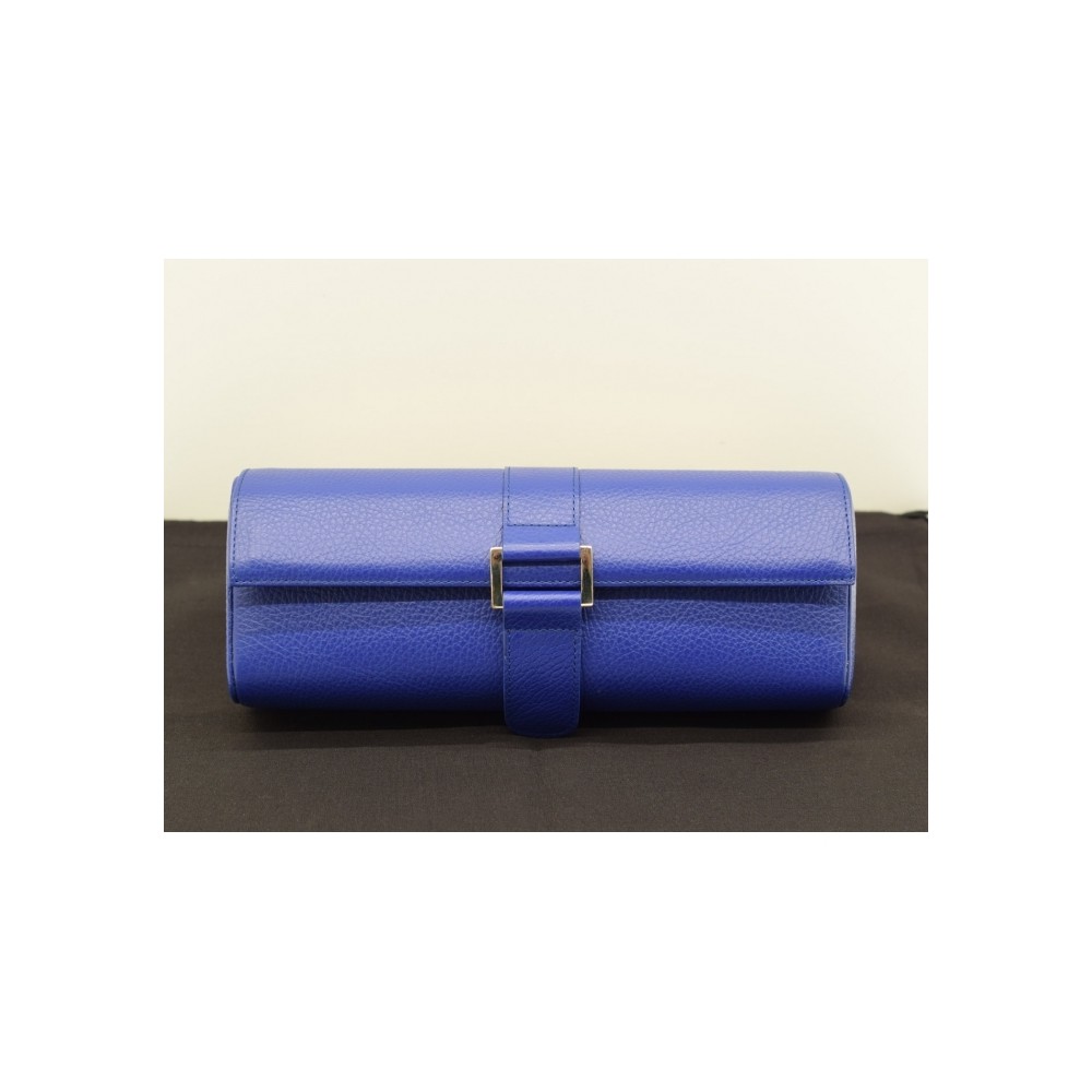 Porta Orologi in pelle interno in alcantara  made in Italy