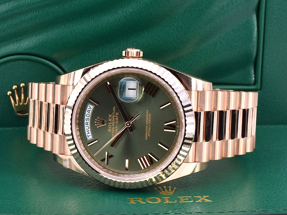 40mm Everose Olive Green  NEW