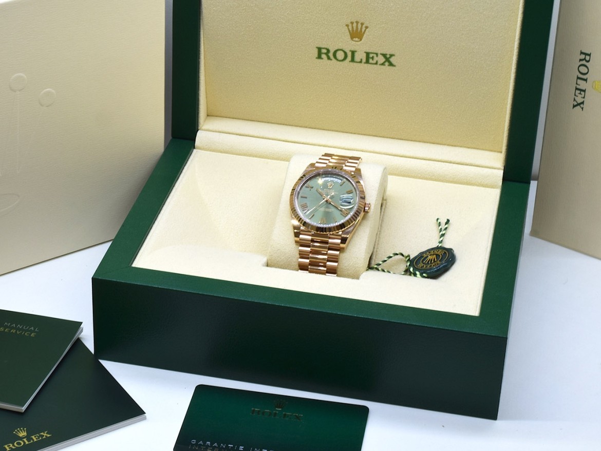40mm Everose Olive Green  NEW