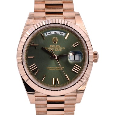 40mm Everose Olive Green  NEW