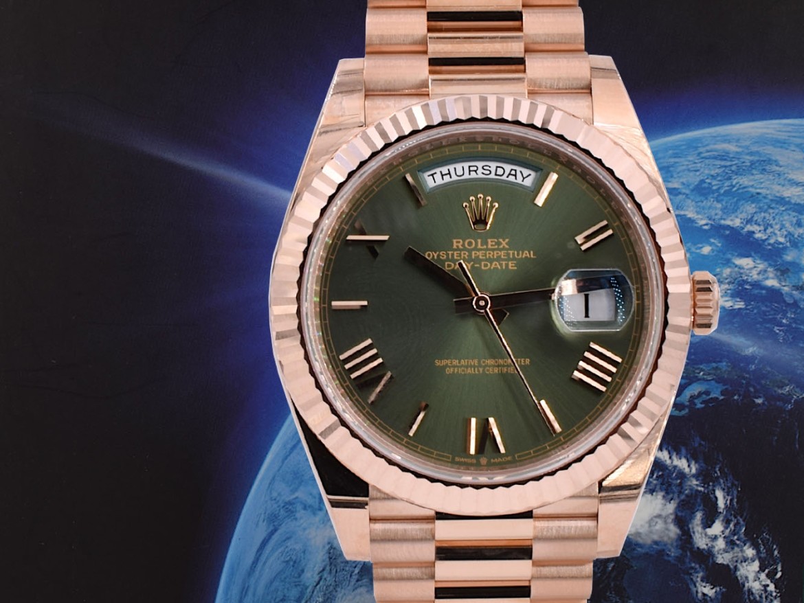 40mm Everose Olive Green  NEW