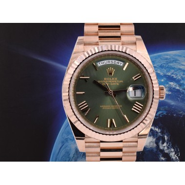 40mm Everose Olive Green  NEW