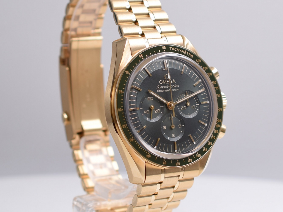 Professional Moonwatch Co-Axial Master Chronometer Moonshine Yellow e Gold NEW
