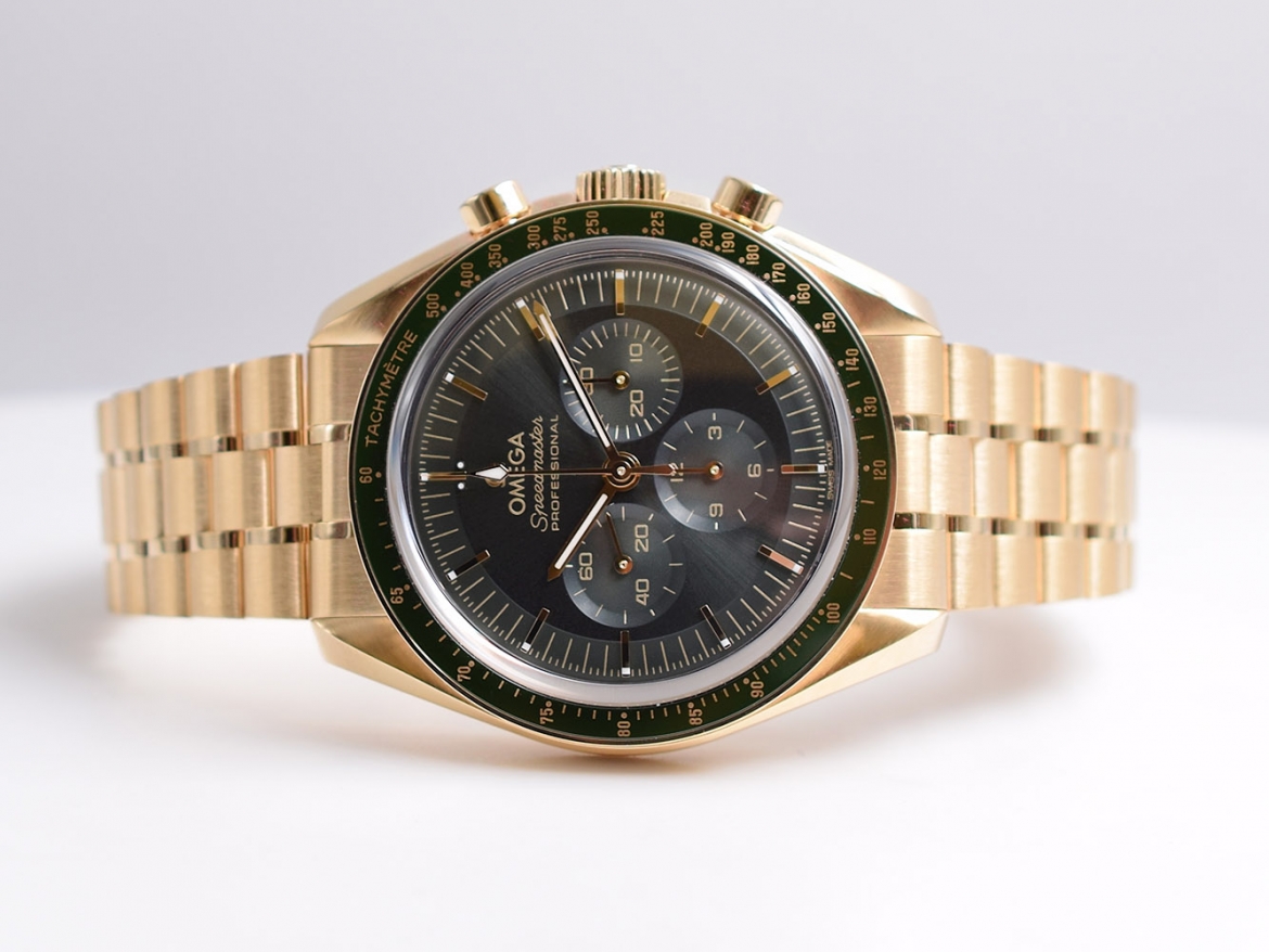 Professional Moonwatch Co-Axial Master Chronometer Moonshine Yellow e Gold NEW