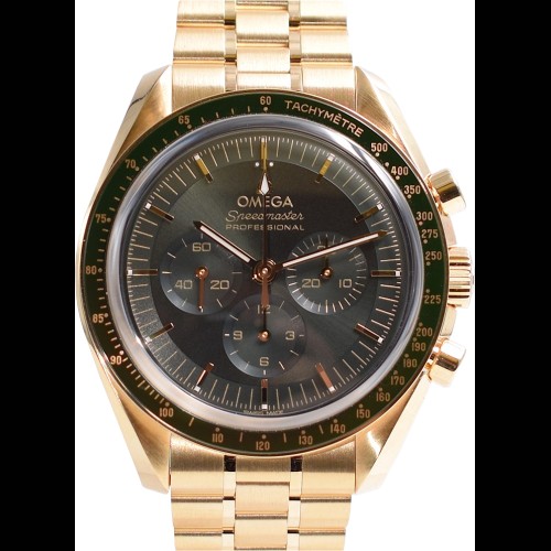 Professional Moonwatch Co-Axial Master Chronometer Moonshine Yellow Gold NEW