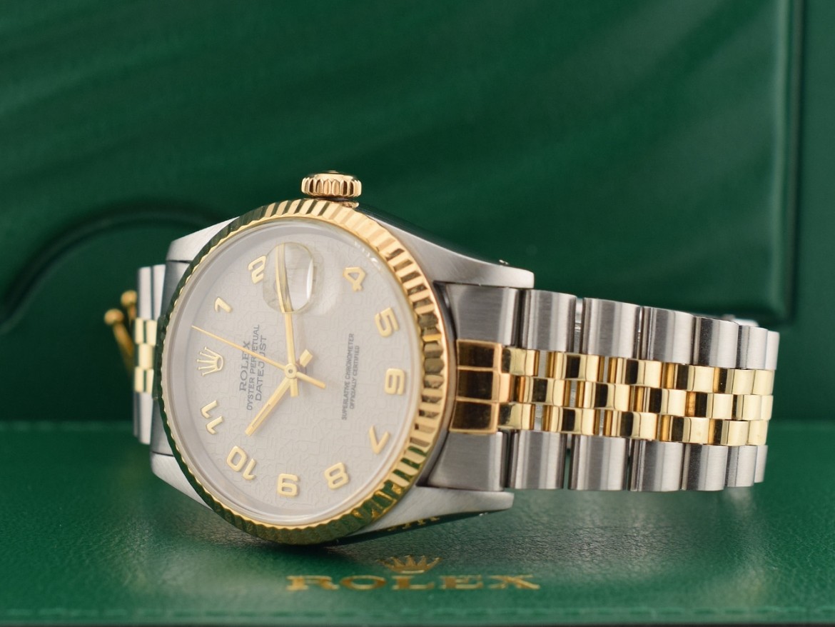 16233 White Jubilee Arabic Dial - Full Set 36mm
