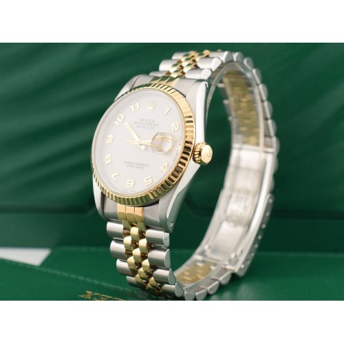 16233 White Jubilee Arabic Dial - Full Set 36mm