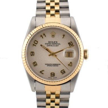 16233 White Jubilee Arabic Dial - Full Set 36mm