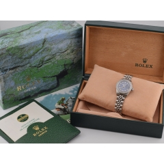 69174 Blue Dial With Big Diamonds & After Diamonds Bezel 26mm