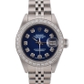 69174 Blue Dial With Big Diamonds & After Diamonds Bezel 26mm