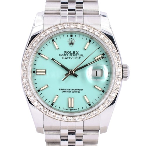 Turquoise Dial With After Diamonds Bezel - Full set 36mm