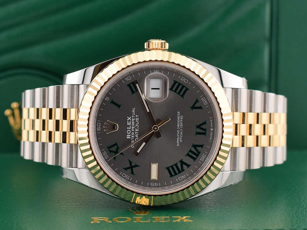 126333 Steel & Gold With Wimbledon Dial 41mm- New Stickers 2022