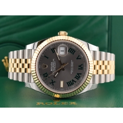 126333 Steel & Gold With Wimbledon Dial 41mm- New Stickers 2022