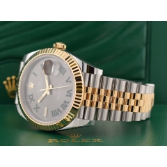 126333 Steel & Gold With Wimbledon Dial 41mm- New Stickers 2022