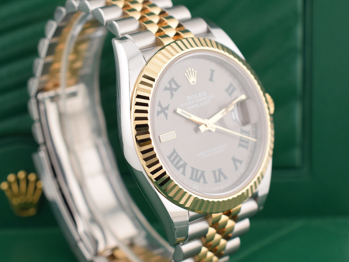 126333 Steel & Gold With Wimbledon Dial 41mm- New Stickers 2022