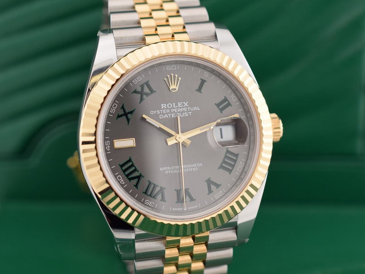126333 Steel & Gold With Wimbledon Dial 41mm- New Stickers 2022
