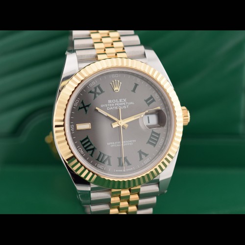 126333 Steel & Gold With Wimbledon Dial 41mm- New Stickers 2022