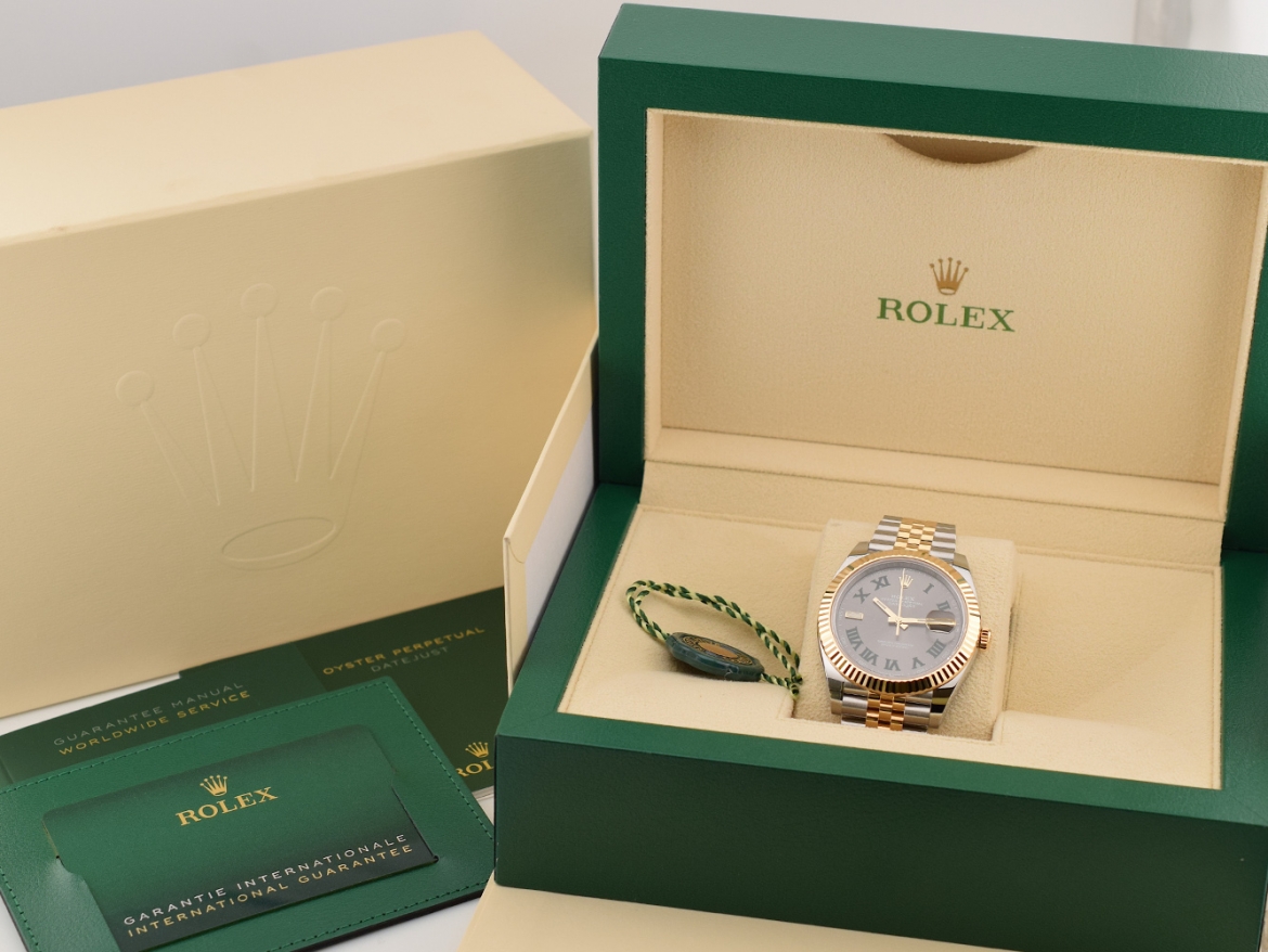 126333 Steel & Gold With Wimbledon Dial 41mm- New Stickers 2022