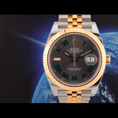 126333 Steel & Gold With Wimbledon Dial 41mm- New Stickers 2022