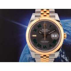 126333 Steel & Gold With Wimbledon Dial 41mm- New Stickers 2022