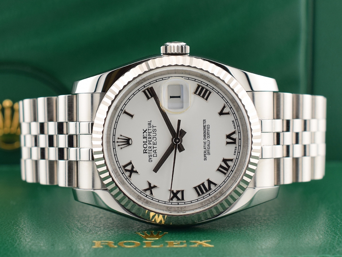116234 White Roman Dial - Full Set 36mm