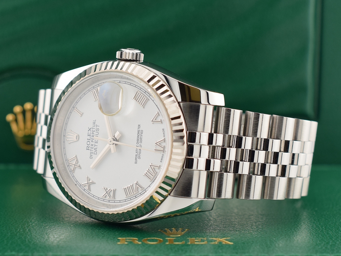 116234 White Roman Dial - Full Set 36mm