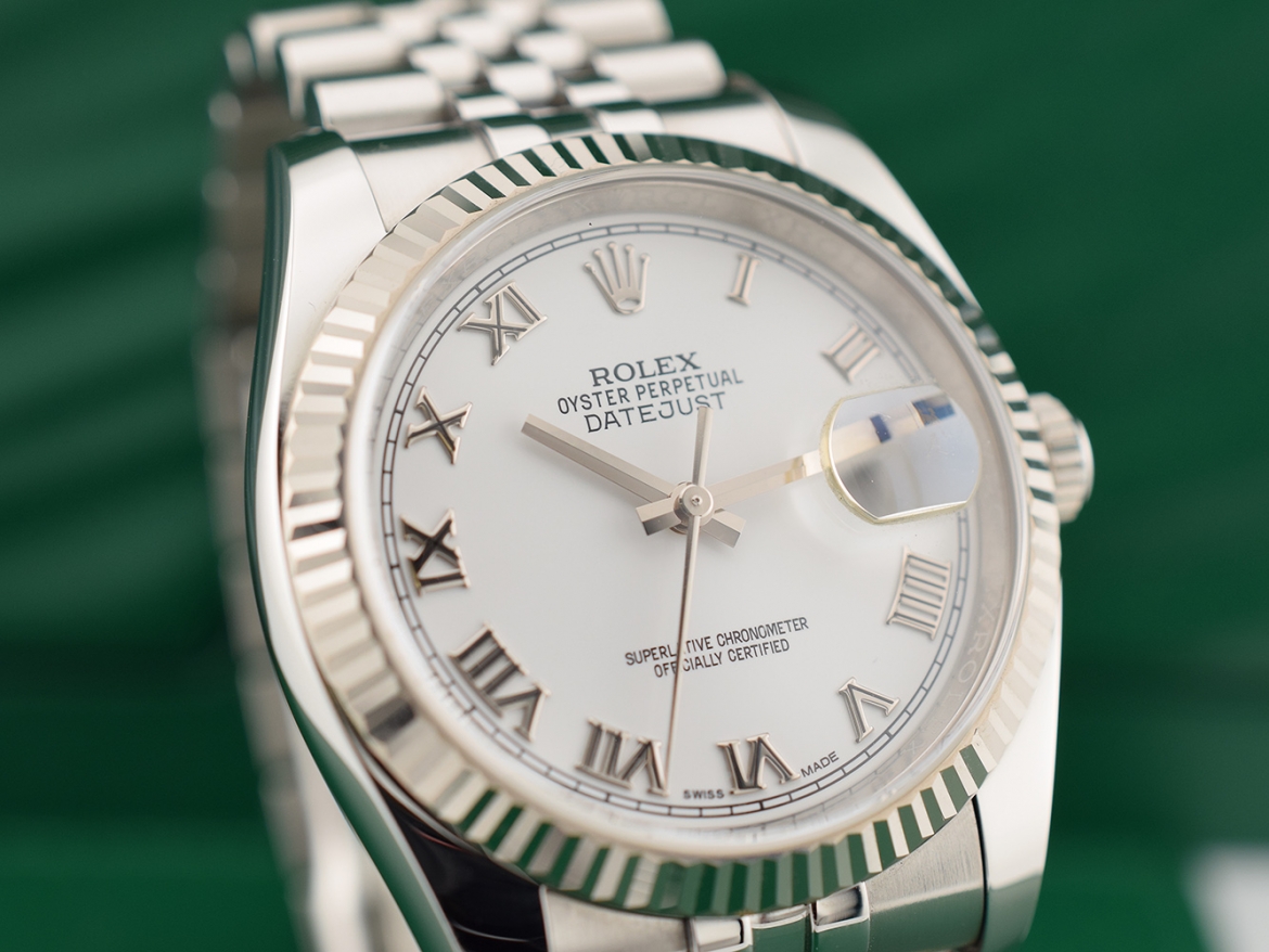 116234 White Roman Dial - Full Set 36mm