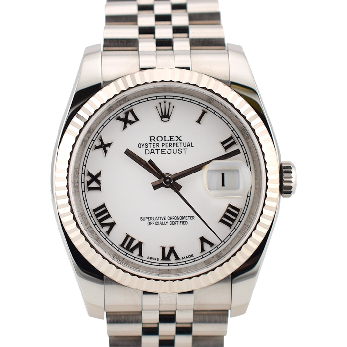 116234 White Roman Dial - Full Set 36mm