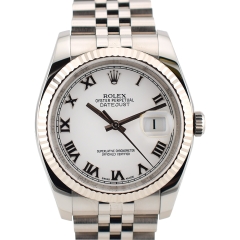 116234 White Roman Dial - Full Set 36mm