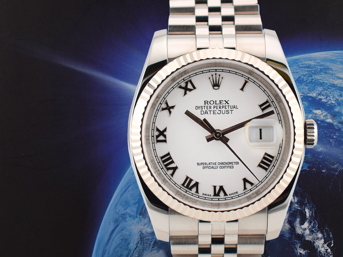 116234 White Roman Dial - Full Set 36mm