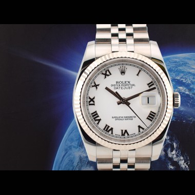116234 White Roman Dial - Full Set 36mm