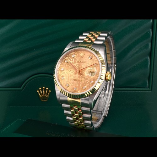 16233 Gold Jubilee Dial With Diamonds - Full set 36mm