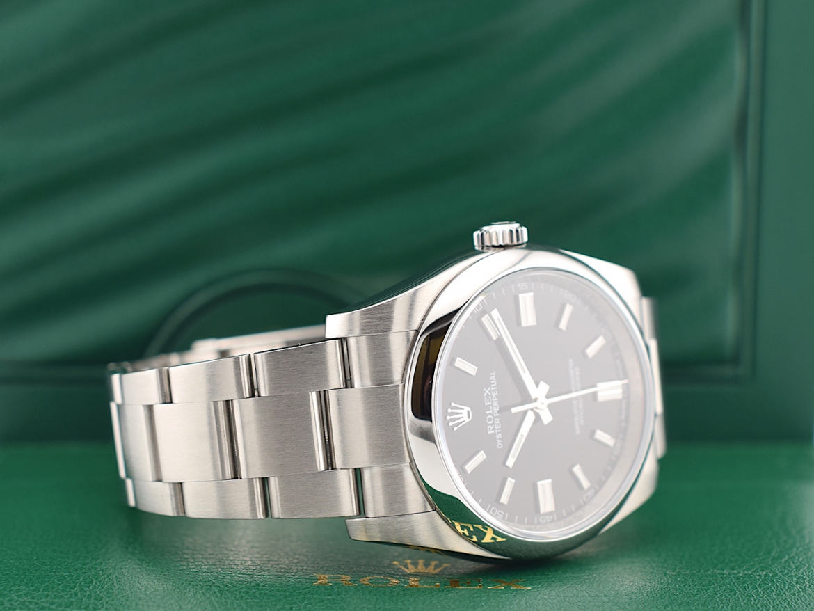 36mm Black dial full set New