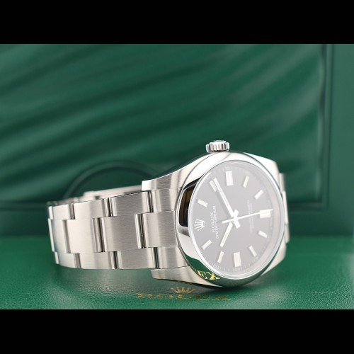 36mm Black dial full set New