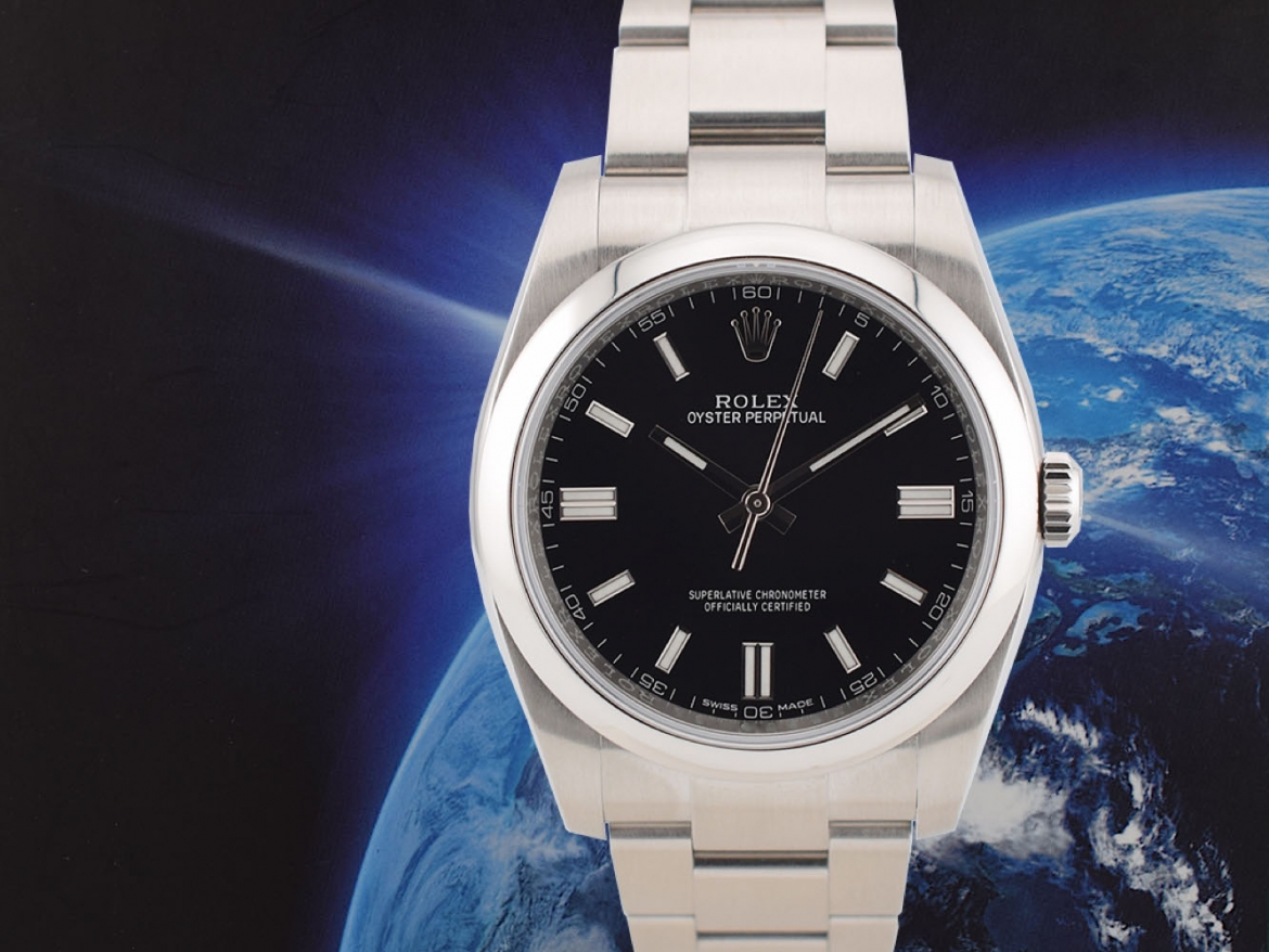 36mm Black dial full set New