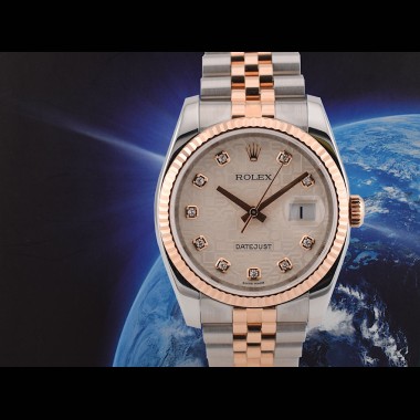116231 Steel & Rose Gold With Jubilee Diamonds Dial - Full Set 36mm