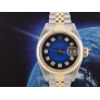 69173 Blue Dial With Diamonds - Full Set 26mm
