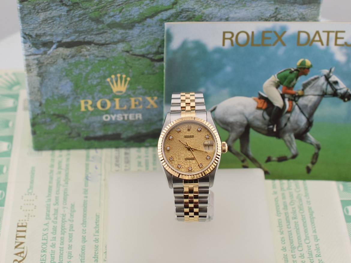 68273 Gold Jubilee Dial With Diamonds - Full Set 31mm