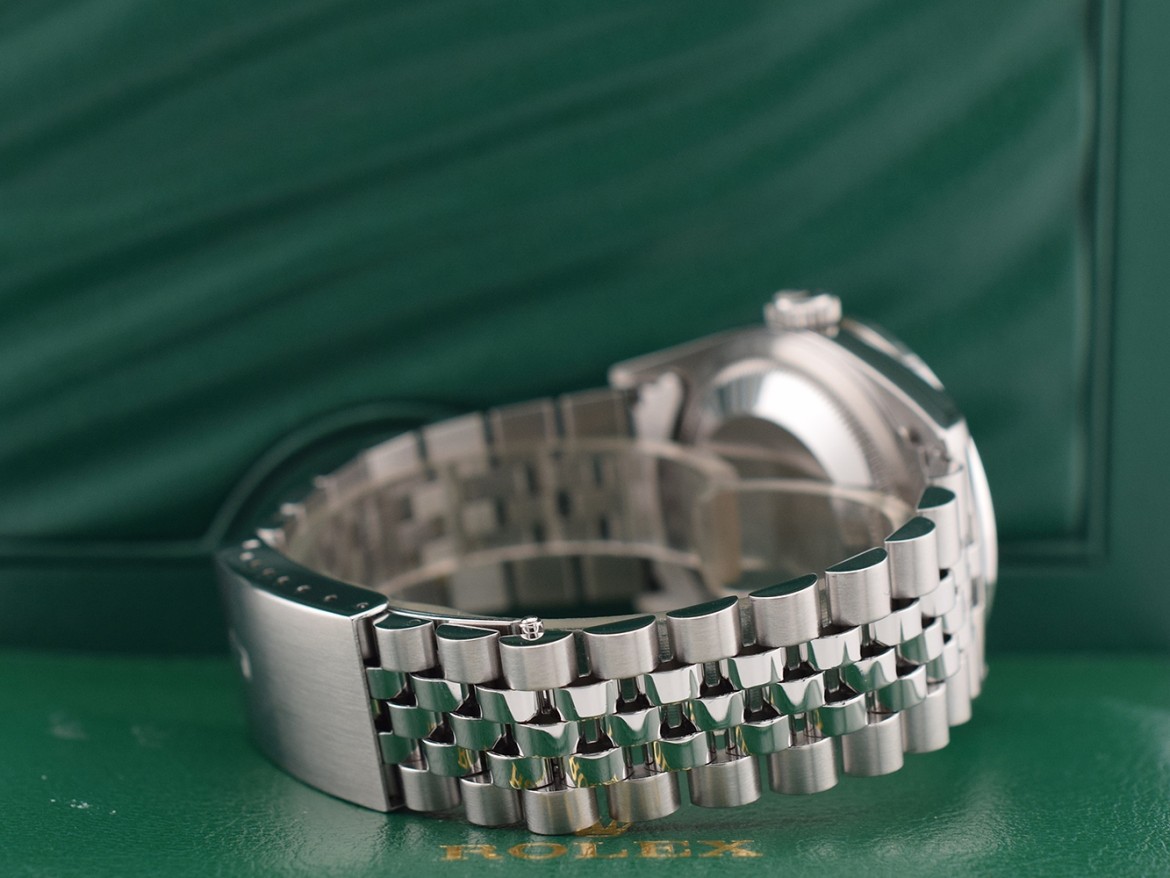 16234 Blue Index Dial With After Diamonds Bezel - Full Set 36mm