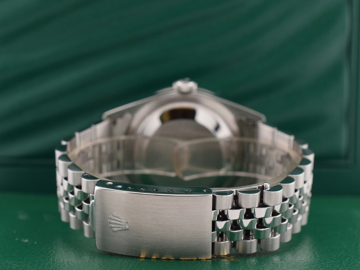 16234 Blue Index Dial With After Diamonds Bezel - Full Set 36mm