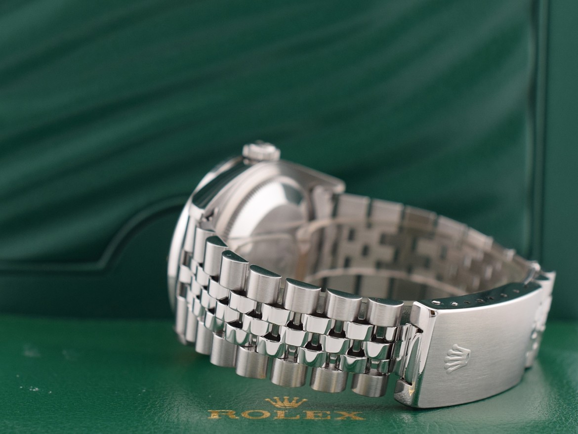 16234 Blue Index Dial With After Diamonds Bezel - Full Set 36mm