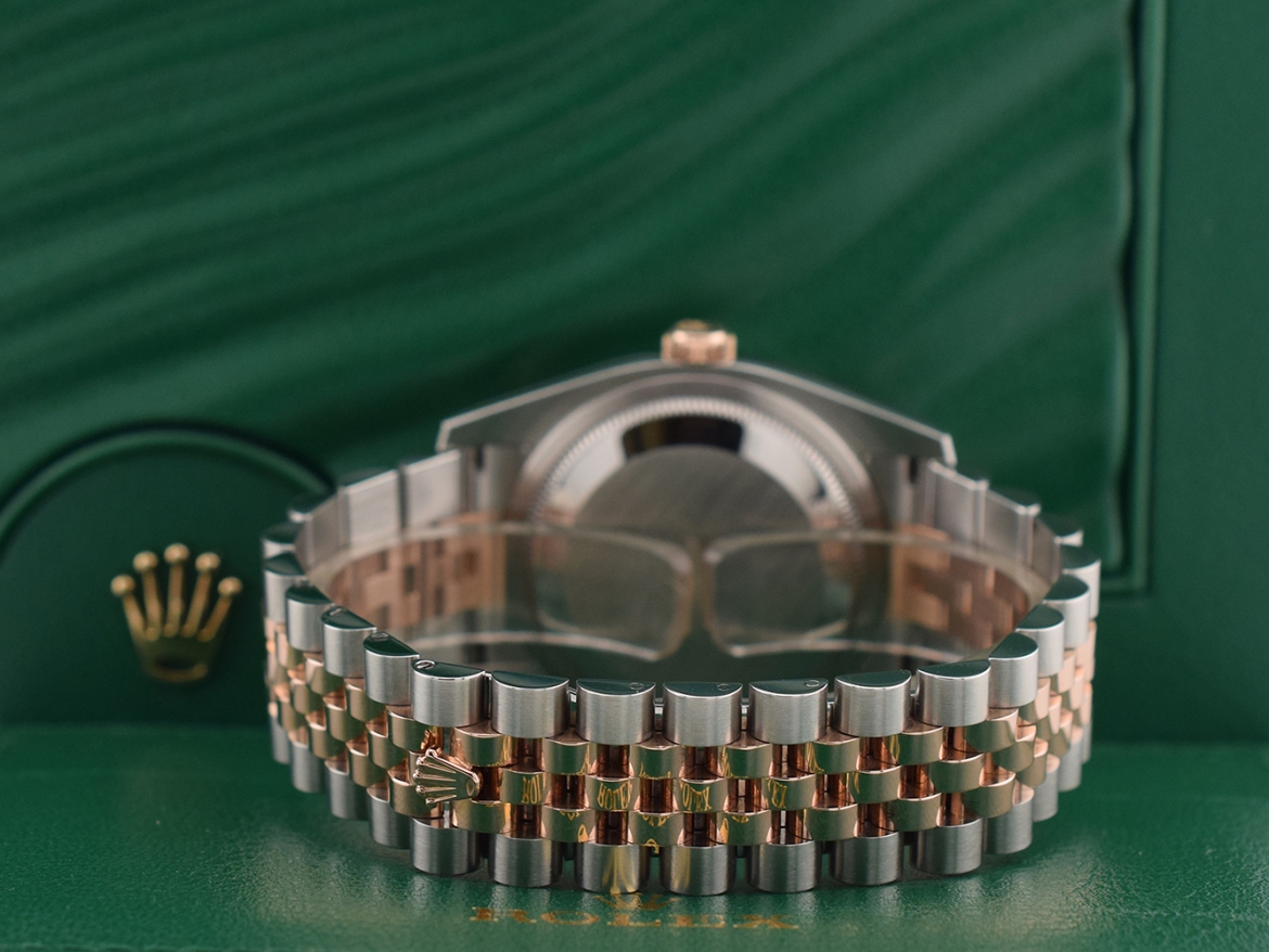 116231 Steel & Rose Gold With Pink Diamonds Dial - Full set 36mm